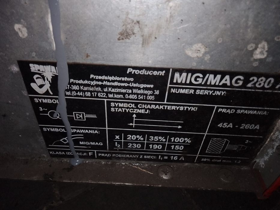 Spawarka migomat MIG mag 280A