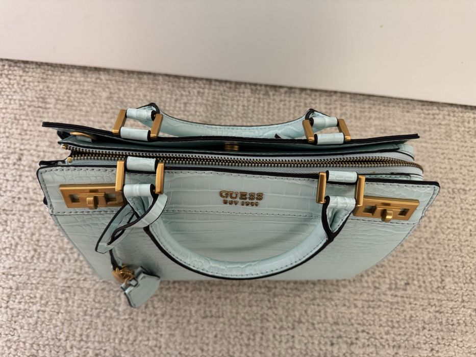 Mala Guess Croco Azul Tiffany – Nova