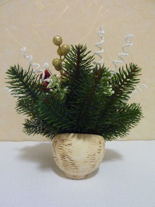 рождественская композиция со спиральками