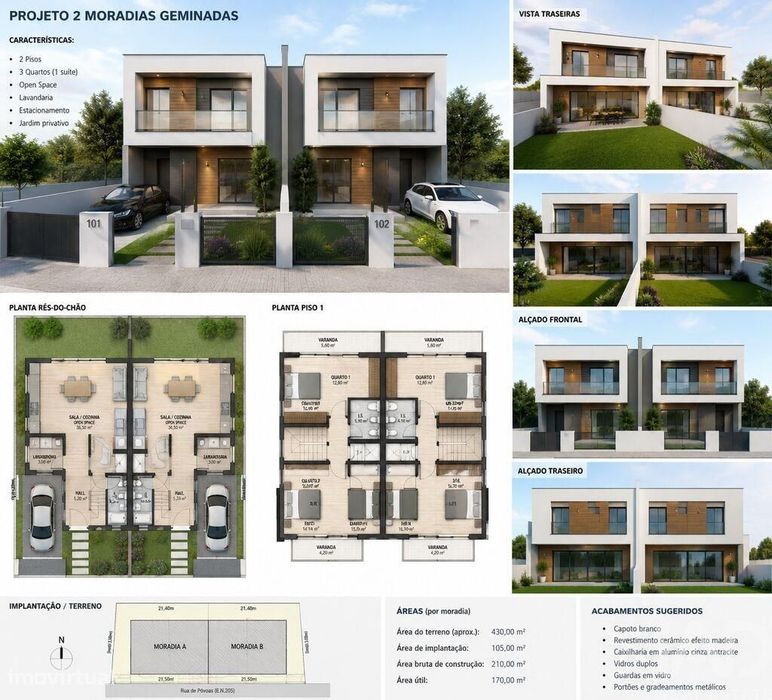 Terreno para construção em Barqueiros