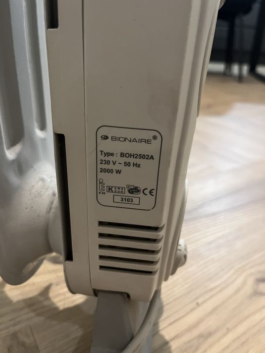 Grzejnik olejowy Bionaire BOH2502A 2000W – sprawny | Wrocław