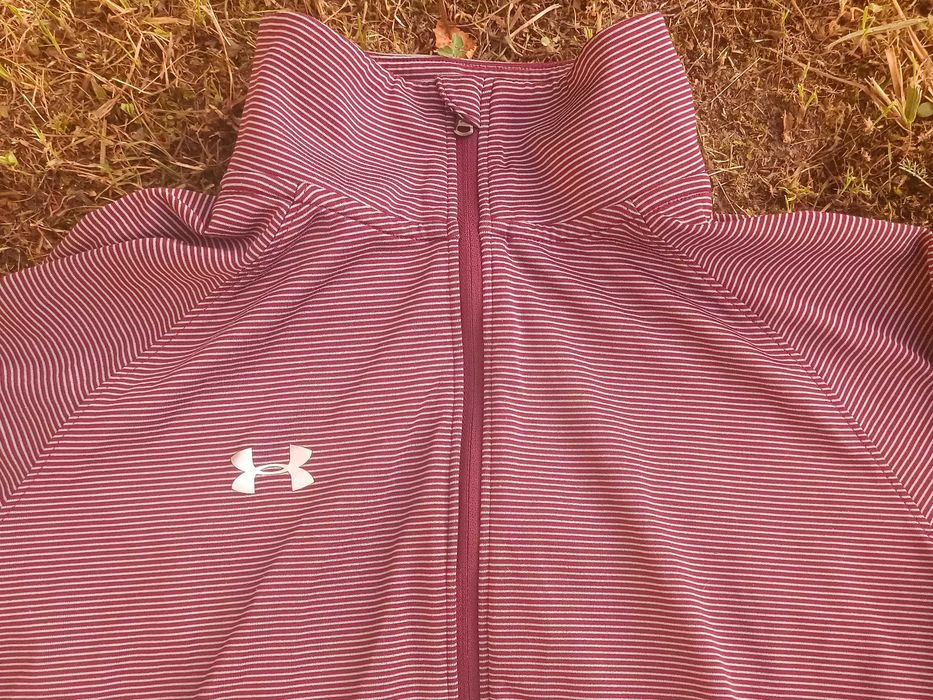 Жіноча спортивна кофта, полувер Under Armour Maroon Steel Stripe