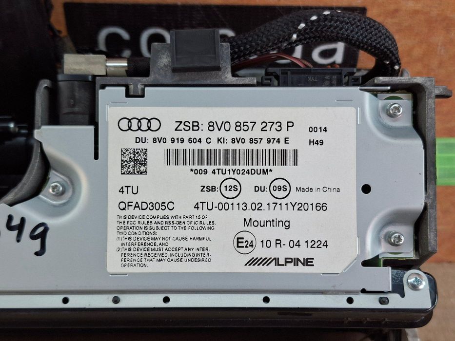Audi A3 8V 2012-2020 Экран монитор дисплей 8V0857273P