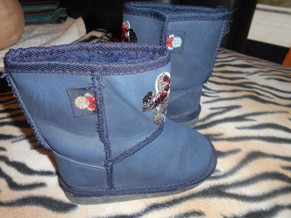 Botas quentinhas Menina 27 azul escuro MINNIE