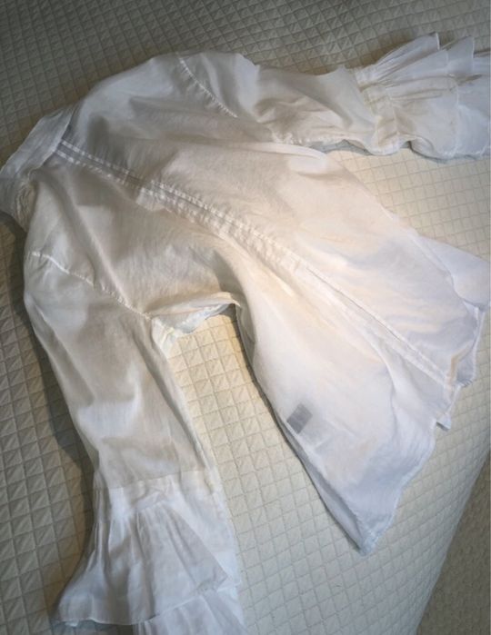 Camisa algodao chiffon ROBERTO CAVALLI semi transparente