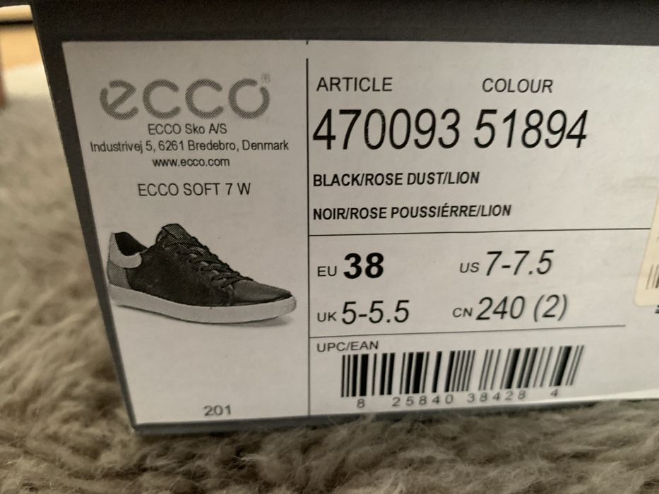 Ecco soft 7 снікерси розмір 38