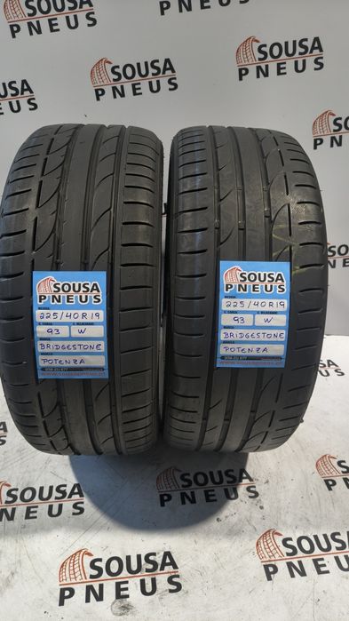 2 pneus semi novos 225-40R19 Bridgestone - Oferta dos Portes