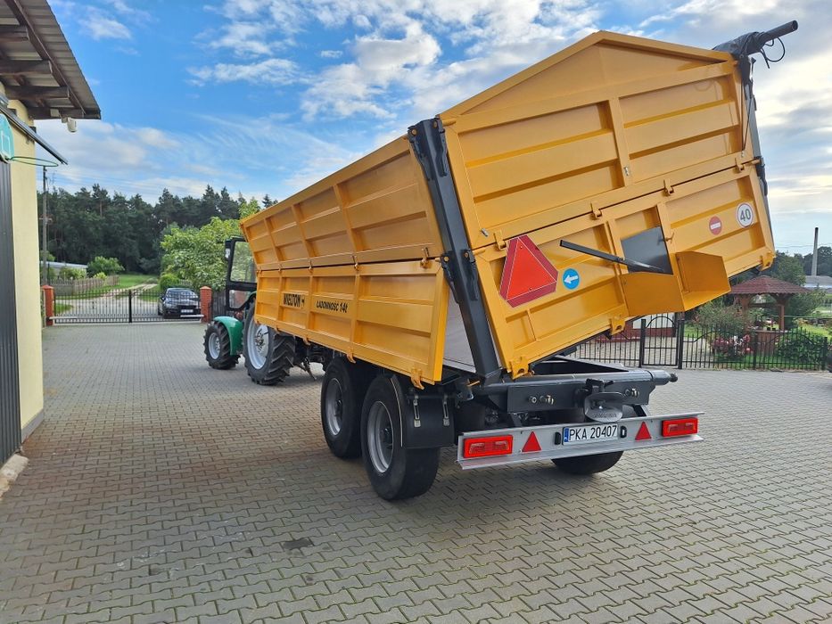 Przyczepa tandem 3X wywrot 18 ton  rolnicza