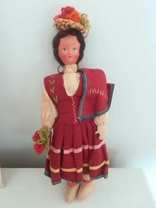 Antique Doll in Traditional Costume of Madeira Island