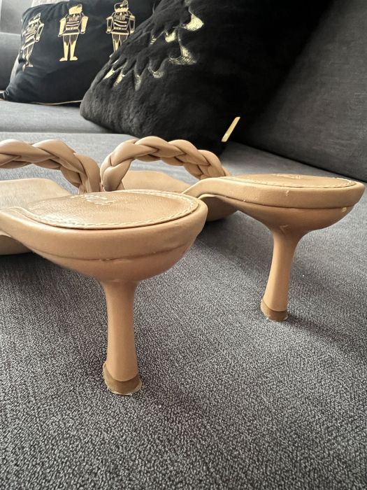 Sandały, klapki, buty letnie na obcasie DeeZee, kaczuszka