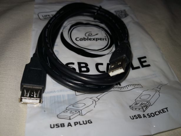 Przedłużacz USB do drukarki skanera myszy klawiatury  (3m lub 5m)