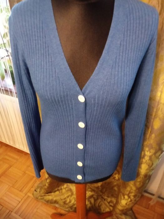 Sweter damski niebieski rozmiar 38 firma Shein