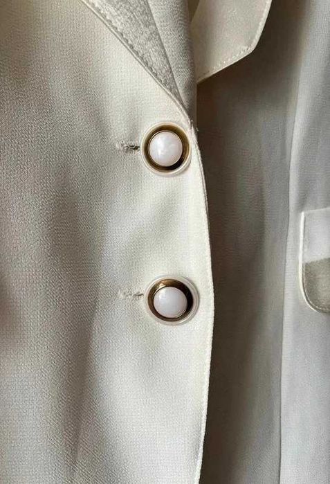 Kremowa # marynarka # damska # żakiet # XXL 44