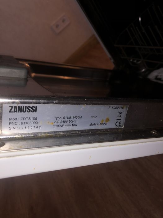 Занусси Zanussi ZDTS 105 на запчасти