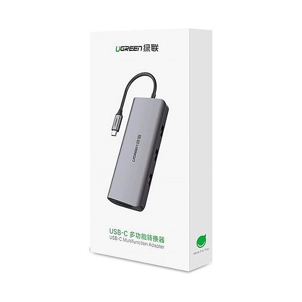 Ugreen 10w1 wielofunkcyjny HUB USB-C - 3x USB 3.0 / HDMI/ VGA/ RJ45 Gi