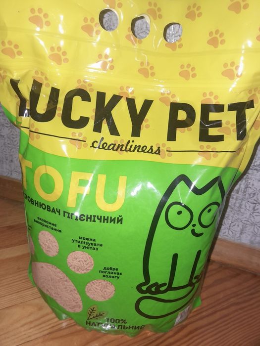 Наповнювач для котячого туалету Lucky Pet тофу соєвий