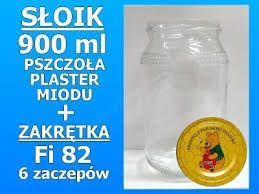 Słoiki 900ml Słoik 900ml Słoiki 900 ml Słoik 900 ml - PSZCZOŁA MIÓD - PREMIUM