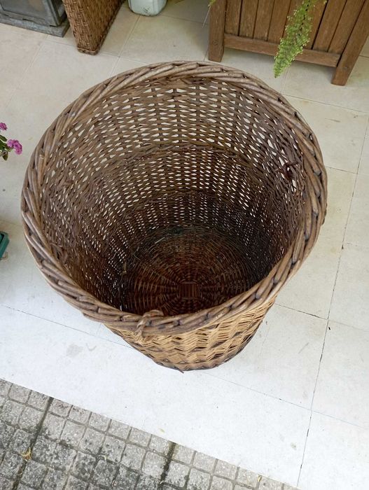 Cesto vime antigo 40x50