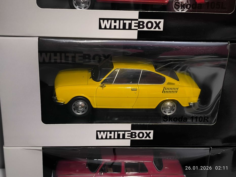 Zestaw Modeli SKODA 1:24 Whitebox 105L 110R 1000MB - nie Hachette