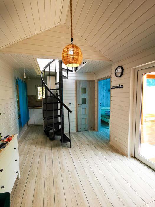 Promocja Mazury dom Bania jacuzzi nad jeziorem kajak sup jedna DOBA