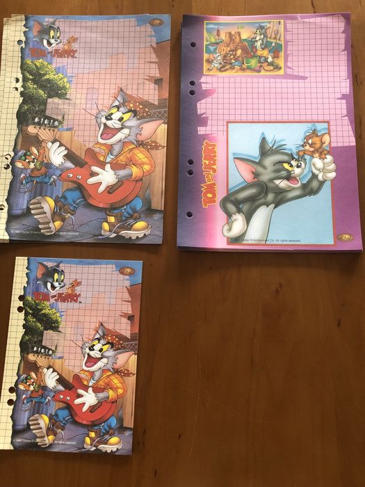 Karteczki  kolekcjonerskie do segregatora Tom Jerry