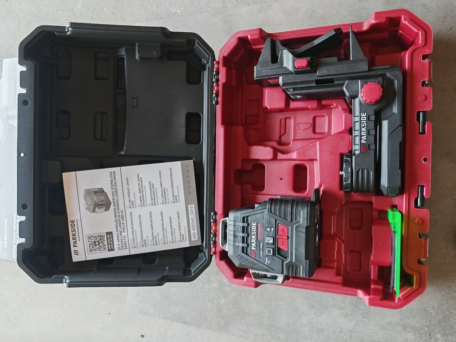 Nowy!5 lat Gwarancji!Laser 3x360 krzyżowy Parkside PKLLP 3360 A1 BOSCH