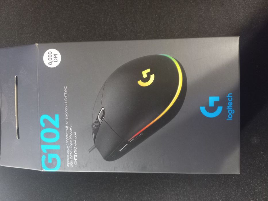 Мышь Logitech G102 Lightsync Black, миш, мишка
