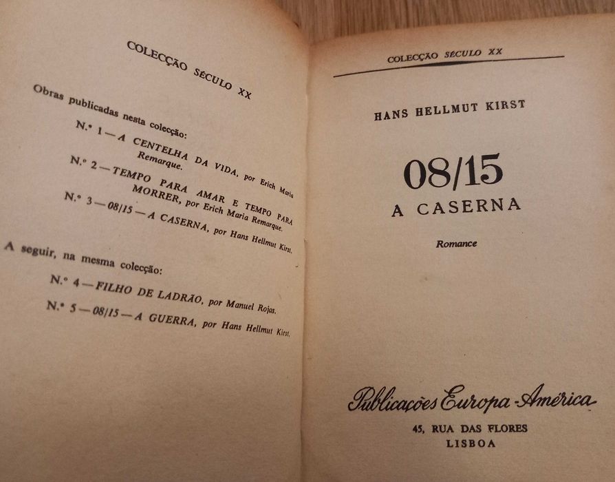 Hellmut Kirst - 4 livros 08/15 (Trad. J. Saramago)