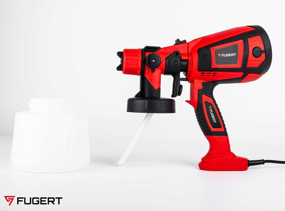 Elektryczny pistolet malarski 750W do ścian farb 9 dysz