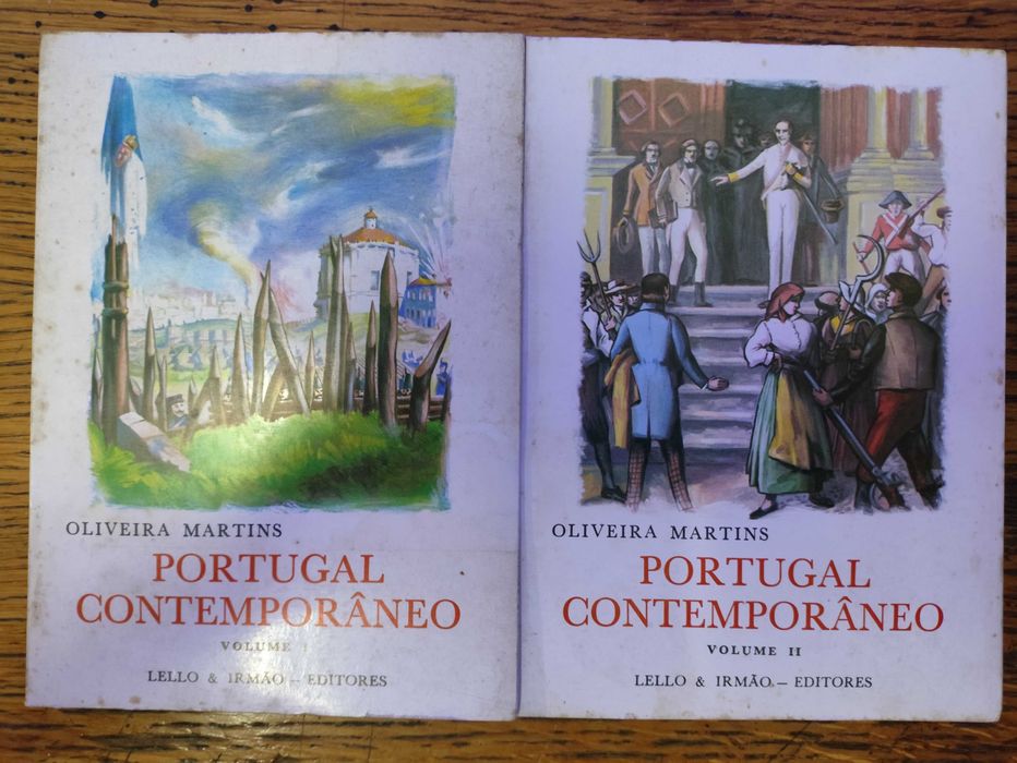 Portugal Contemporâneo - 2 Volumes de Oliveira Martins Lello & Irmão