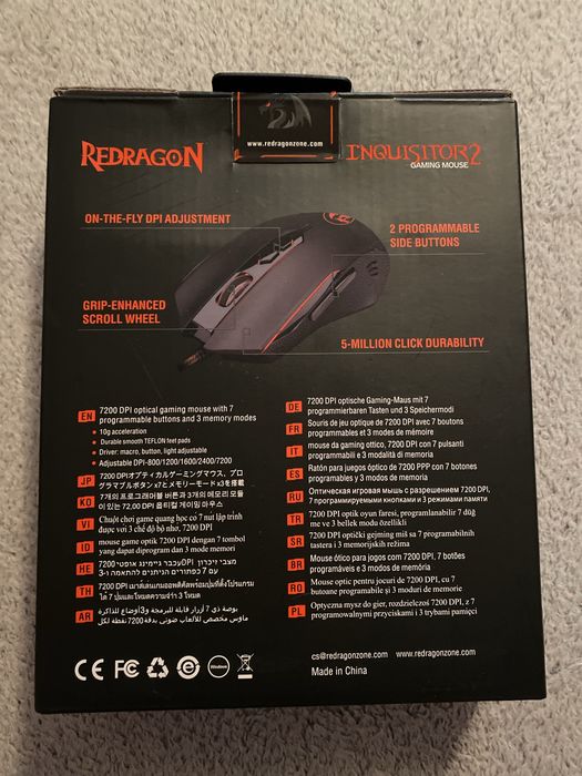 Мишка компʼютерна Redragon Inquisitor 2 USB Black