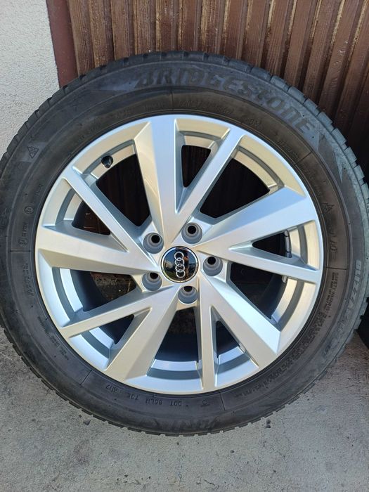 Koła zimowe Audi 17 7J ET45 215/55 R17 5x112 Bridgestone