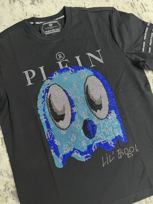Футболка Philipp Plein Lil’ Boo (с принтом и стразами) | Новая