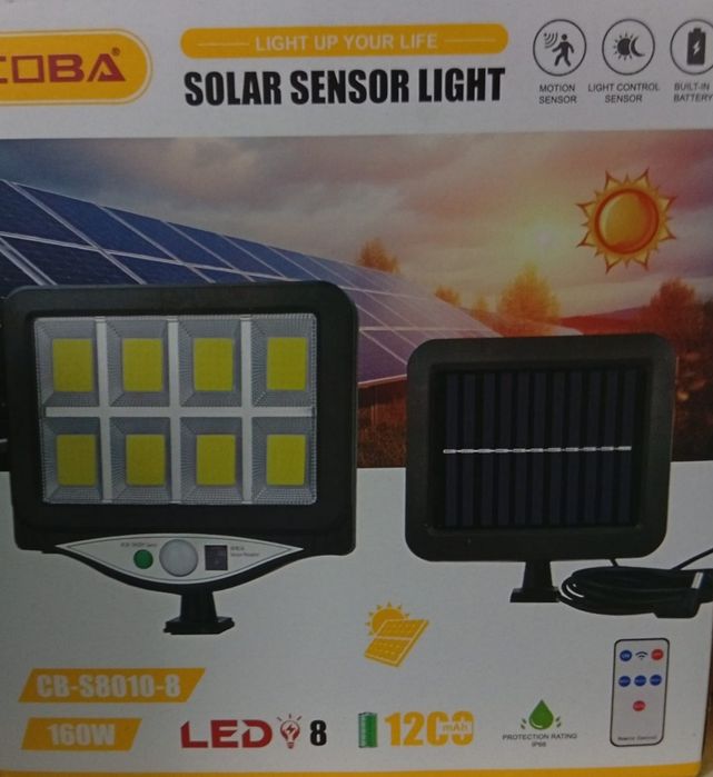 Candeeiro Solar com Sensor - Novos