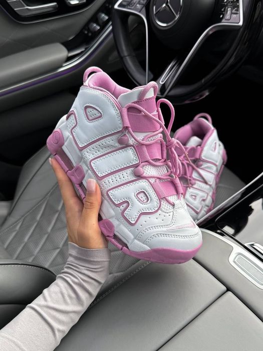 TOP! Nike Air Uptempo White Rush Fuschsia 36 37 38 39 40 найк аір вайт