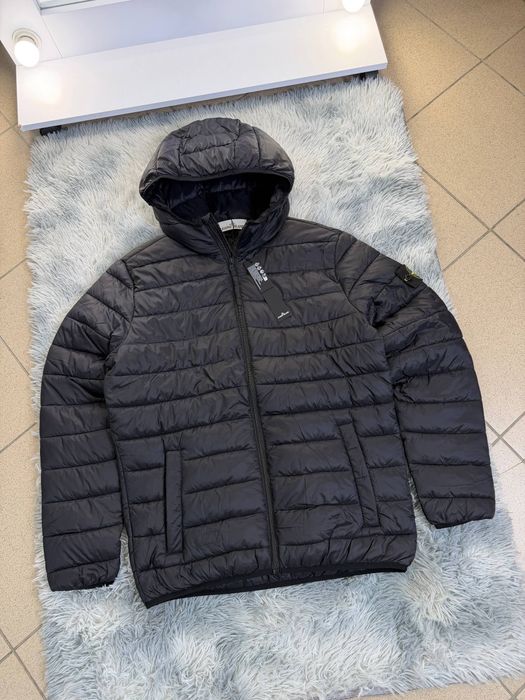 STONE ISLAND | Мікропуховик  Стон айленд | Мікропуховик Стонік чорний S M L XL
