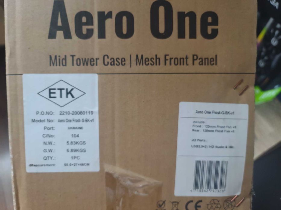 КОРПУС Aerocool Aero One Frost MID-TOWER ІЗ FRGB