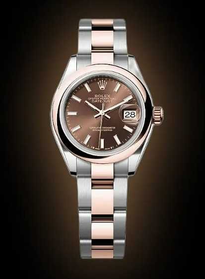 Zegarek Rolex Lady Datejust 28mm czekoladowa tarcza