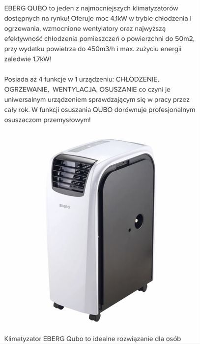 Klimatyzacja przenośna