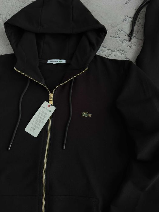 Новинка! Чоловічий спортивний костюм Лакоста (зіп худі та штани) Lacoste + дві пари шкарпеток у подарунок!