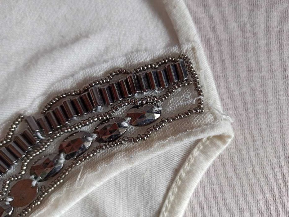 Bluzka damska kremowa