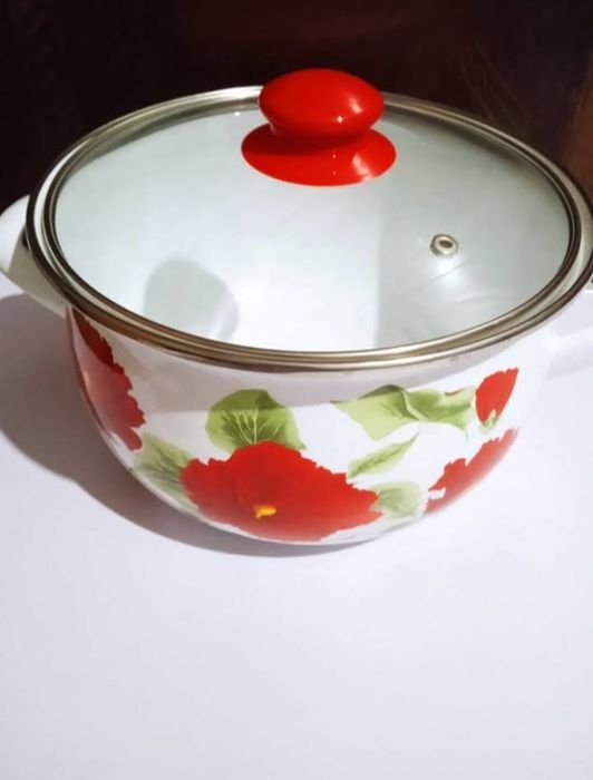 Кастрюля эмалированная 4 л (Турция), новая