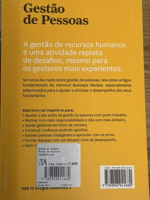 Livro Gestão de Pessoas HBR 10 artigos essenciais