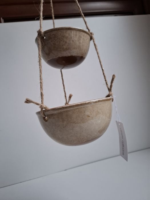 Barti Bowl wiszące doniczki/ miski podwójne