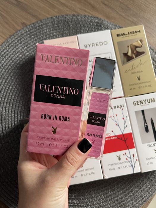 Парфуми Genyum Painter, Valentino Born in Roma, Armand Basi In Red, Molecule 02, Billie Eilish, Burberry Her, Bois Imperial, Fleur Narcotique, Kilian