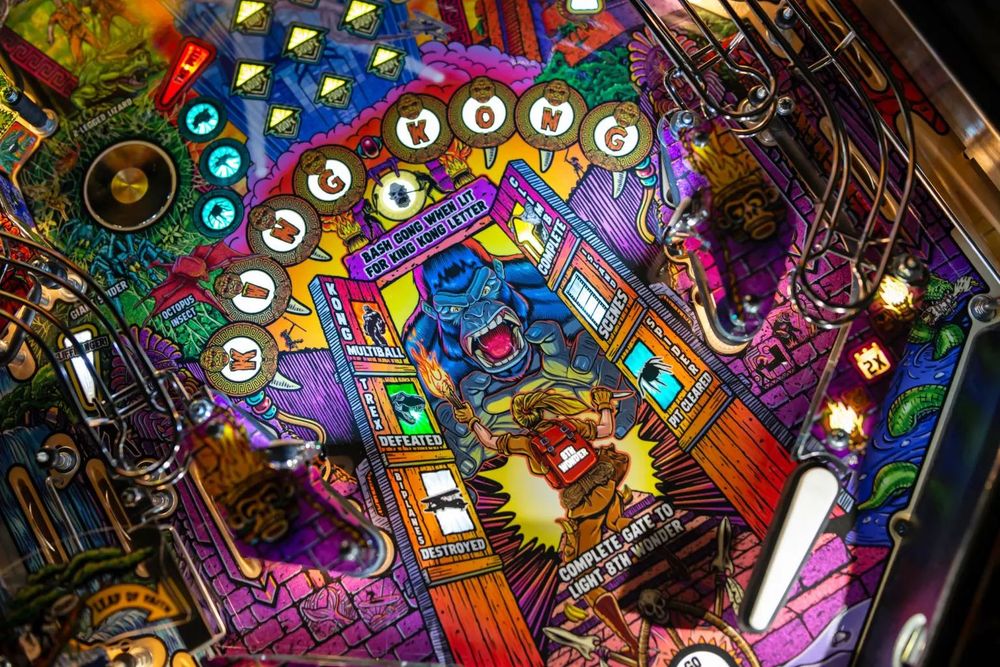 Flipper Pinball KING KONG Myth of Terror Island Stern PRO - Nowy