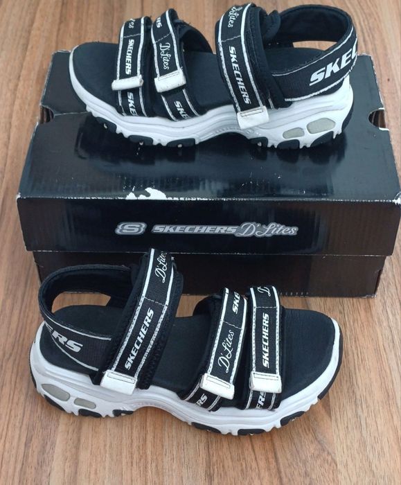 Skechers DLites босоножки дитячі спортивні сандалі Скечерс босоніжки на дівчинку 29-30р