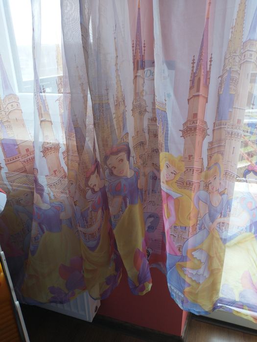 Firanki Disney śpiąca królewna 2 sztuki firan królewna śnieżka