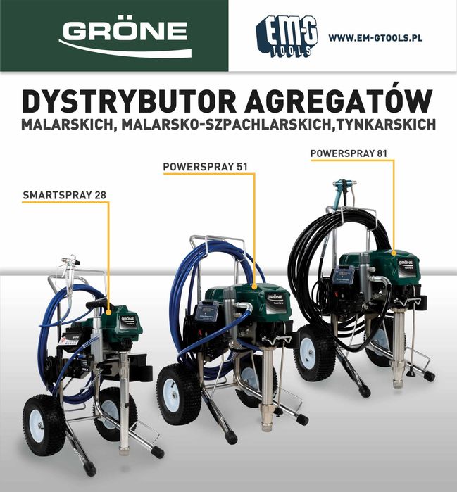 Agregat tynkarski HARDSPRAY 60 Grone do tynku gładzi kleju