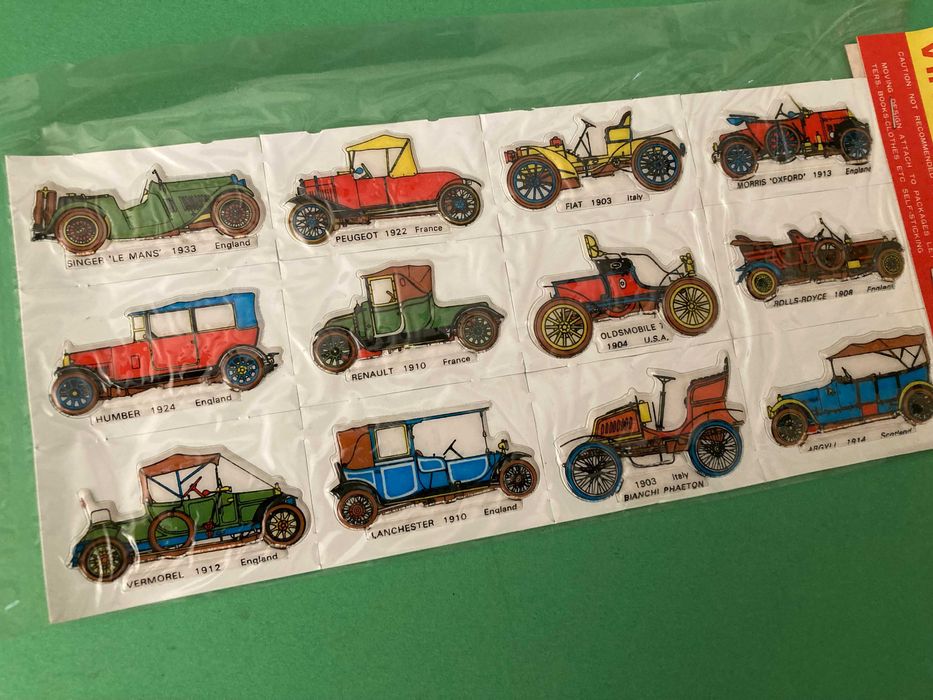 Folha com Autocolantes Almofadados Puffy Stickers Anos 80 Japão